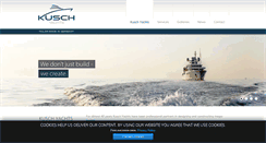 Desktop Screenshot of kusch-yachts.com