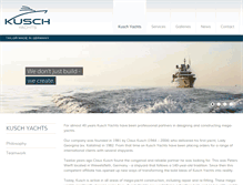 Tablet Screenshot of kusch-yachts.com